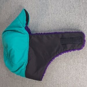 Vintage 1980's Made in the USA Purple Fleece Trapper Hat Size Large/Extra Large